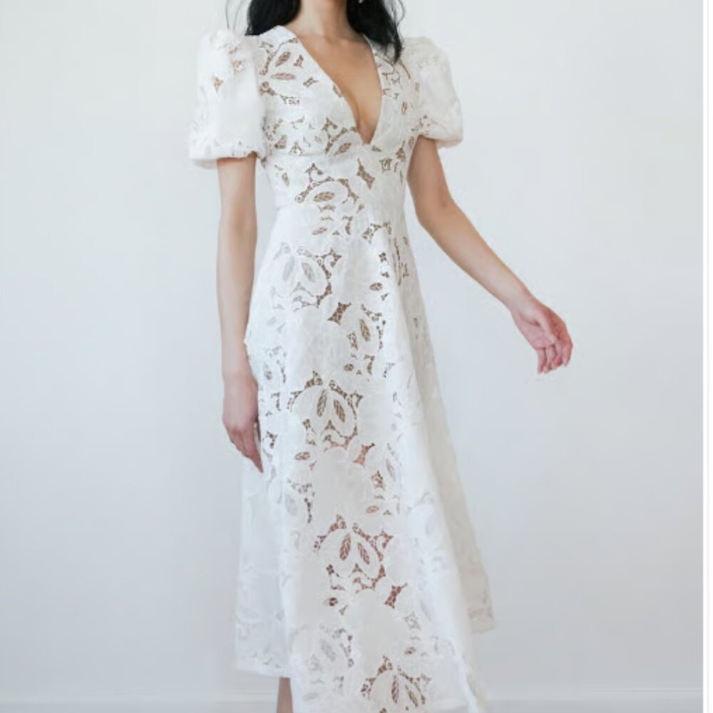 Jenny Yoo White Chloe Dress